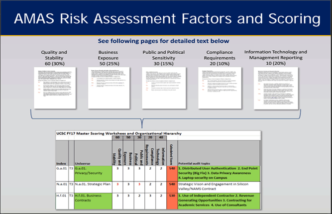 AMAS Risk Assessment Factors and Scoring