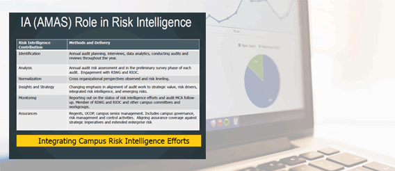 IA (AMAS) Role in Risk Intelligence